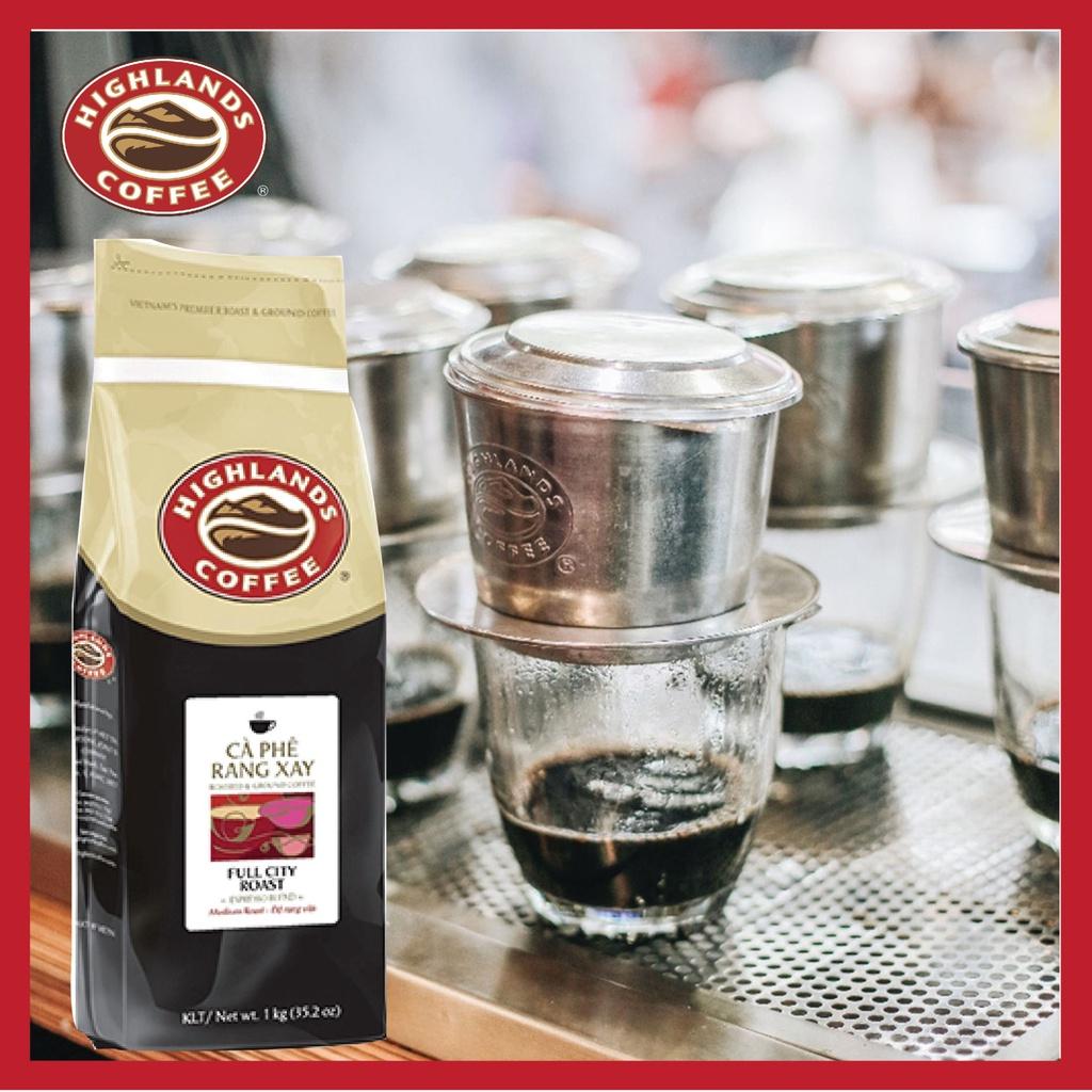 Cà phê hạt Full City Roast Highlands Coffee 1kg - hạt cà phê hảo hạng hương vị đậm đà