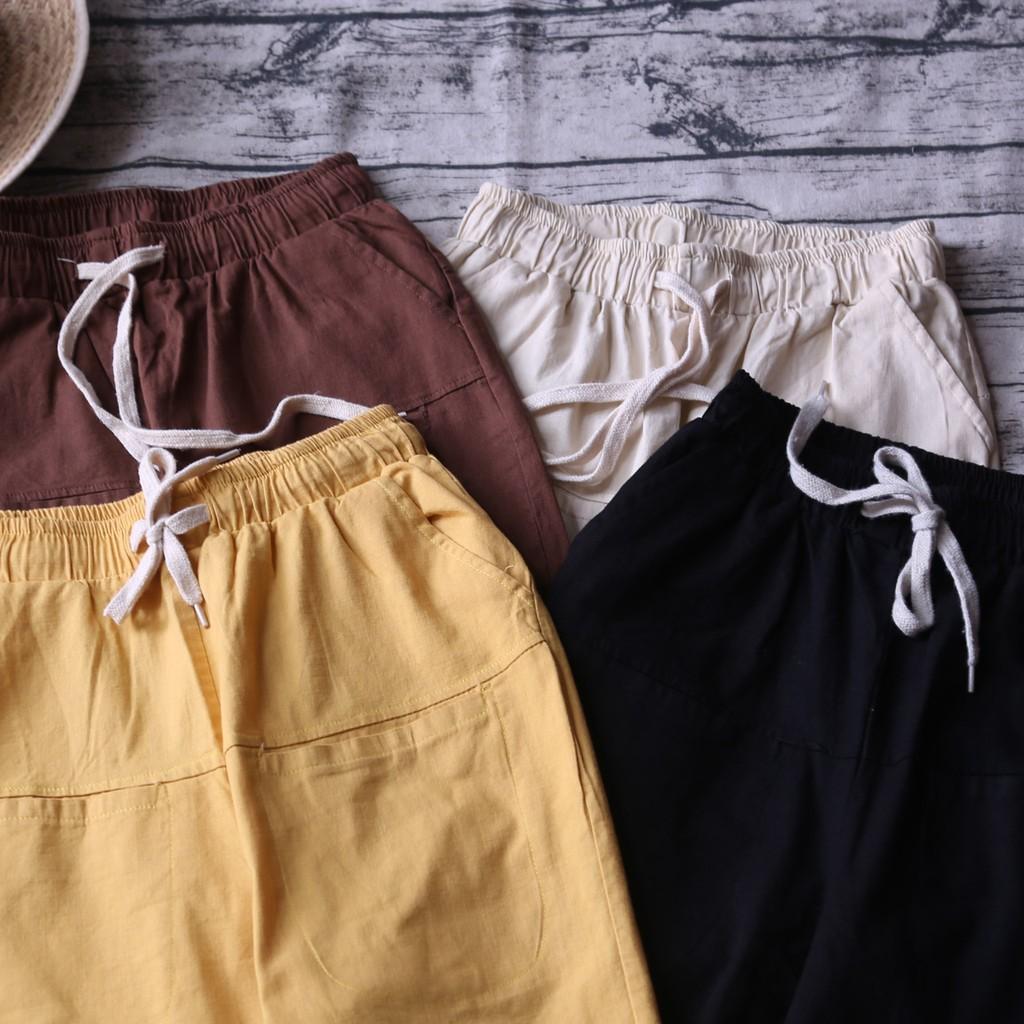 QUẦN BAGGY THÔ ĐŨI CẠP CHUN CÓ TÚI