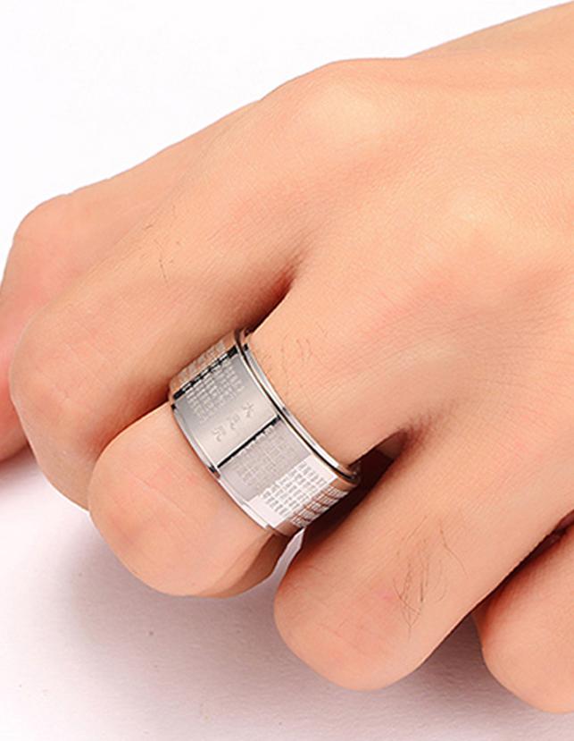 Nhẫn xoay thần chú bát nhã tâm kinh chữ ĐẠI TỪ BI N322