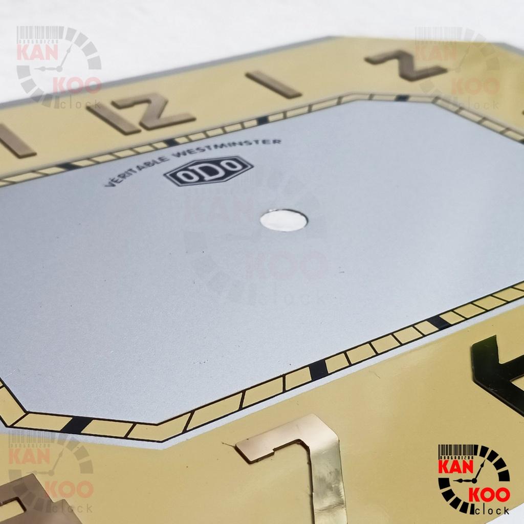 Mặt số nhôm đồng hồ treo tường cổ Odo, mặt bát giác ngang Kankoo Clock bao gồm viền