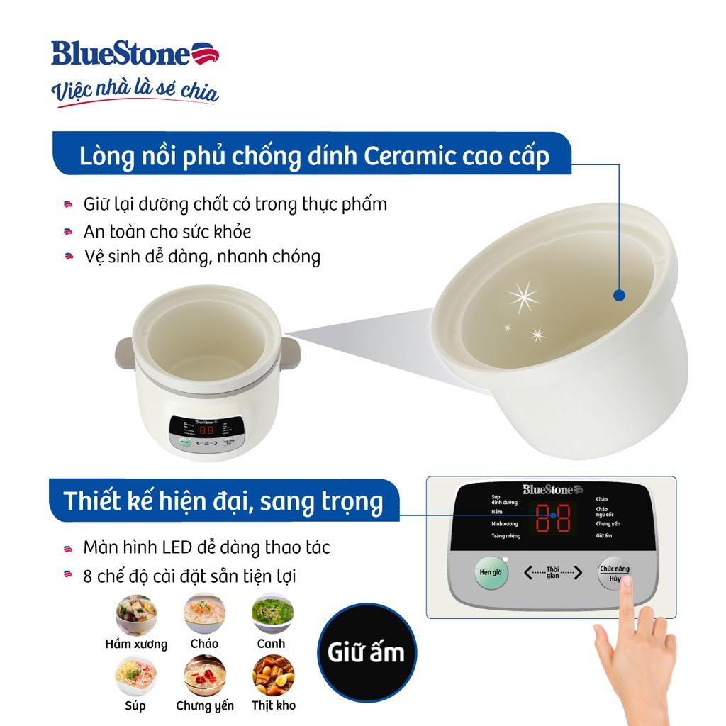 Nồi Nấu Chậm Chưng Yến Đa Năng Bluestone SCB-6123 - Hàng chính hãng