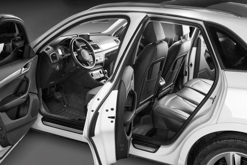 Thảm lót sàn xe ô tô dành cho Audi A3 2013- đến nay Nhãn hiệu Macsim 3W chất liệu nhựa TPE đúc khuôn cao cấp - màu đen