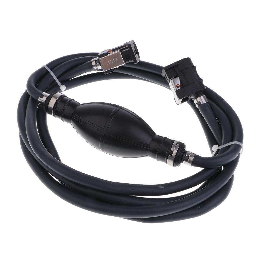 Fuel Line Hose Bulb Kit Outboard Boat Tank Connectors for