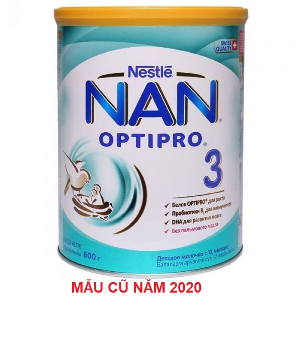 Sữa Bột Nestlé NAN Nga Optipro 3 (800g) - Mẫu mới