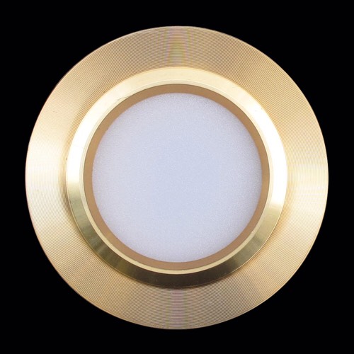 Đèn LED âm trần downlight mặt vàng, 9w phi 100 ánh sáng trắng 6000k