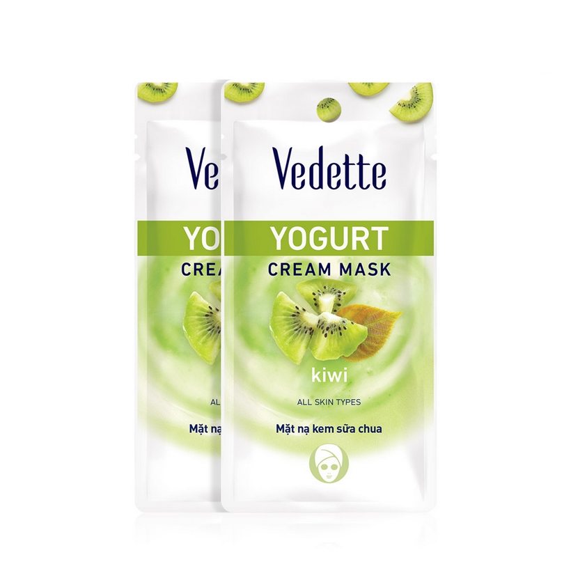 Mặt nạ sữa chua kiwi Vedette Yogurt Mask Kiwi 10ml