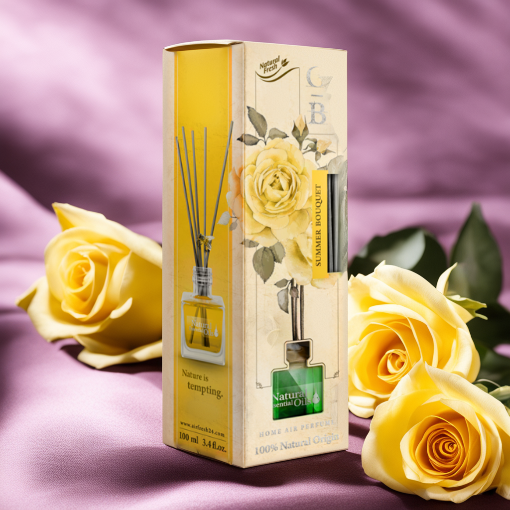 Nước hoa thơm phòng Elix Garden Botanica – Hương Summer Bouquet (Hoa mùa hè) - 100ml Mùi hương tự nhiên, phù hợp với mọi độ tuổi, an toàn, không cồn
