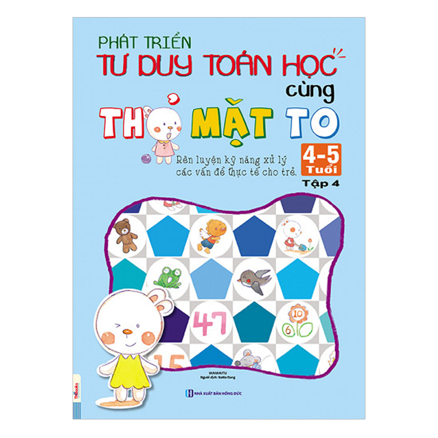 Combo Sách Phát Triển Tư Duy Toán Học Cùng Thỏ Mặt To 4-5 Tuổi (Trọn Bộ 5 Cuốn)