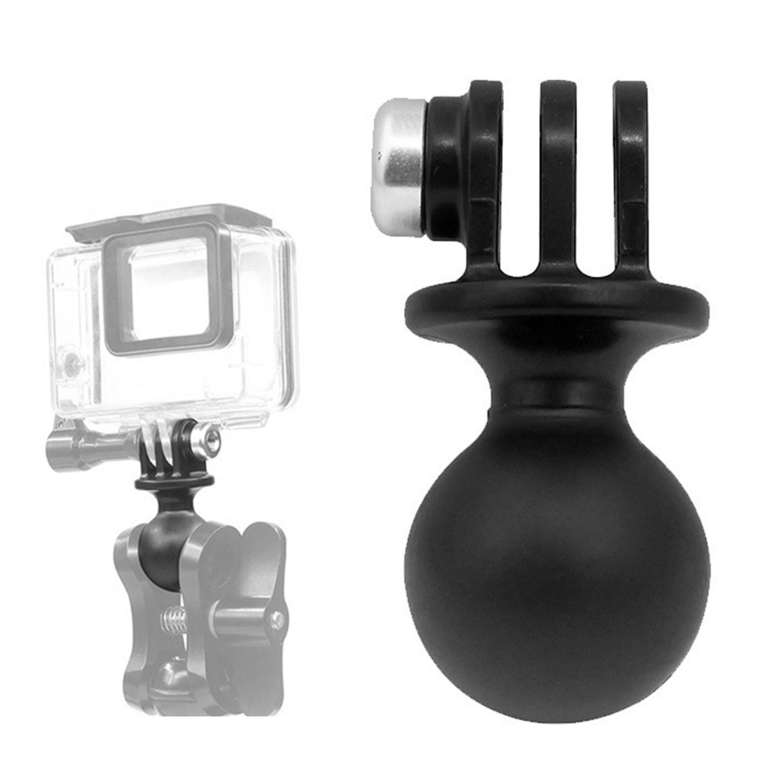 Ball Head Mount Adapter Accessory Sports Camera Durable 360 Degree Adjustment, Easy to Install ,Action Camera Ball Adapter