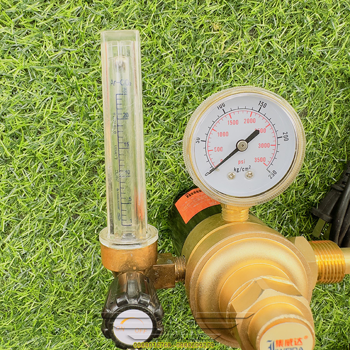 Đồng Hồ Khí Co2 Hàn Mig Ren Đồng 220V