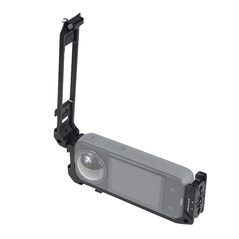 Khung Máy Ảnh Cho Insta360 X3 Kim Loại Khung Bảo Vệ Vỏ 1/4 Tripod Adapter Giày Lạnh Ốp Cho Insta 360 X3 Hành Động Toàn Cảnh