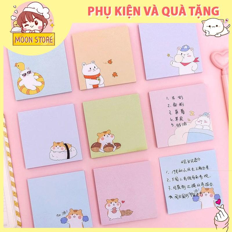 Giấy Note, ghi chú vuông hoạt hình 80 tờ