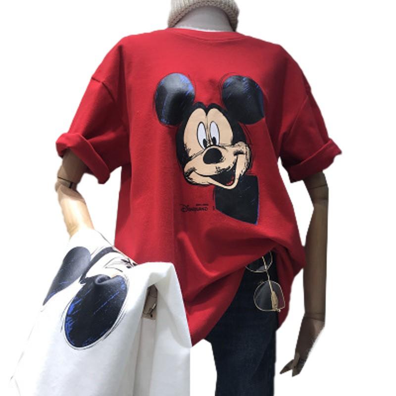 Áo Phông Nữ Uzzang Mùa Hè Hình Mickey 2021