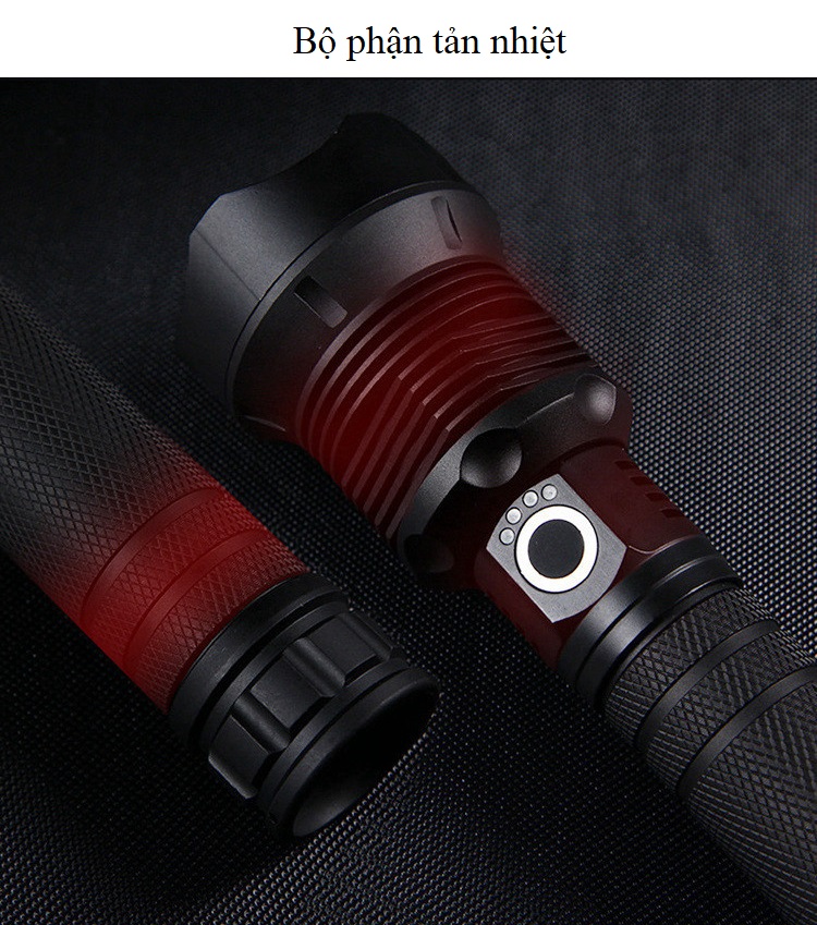 Đèn pin siêu sáng CREE P70 - Tặng VÍ THÉP ĐA NĂNG 11IN1