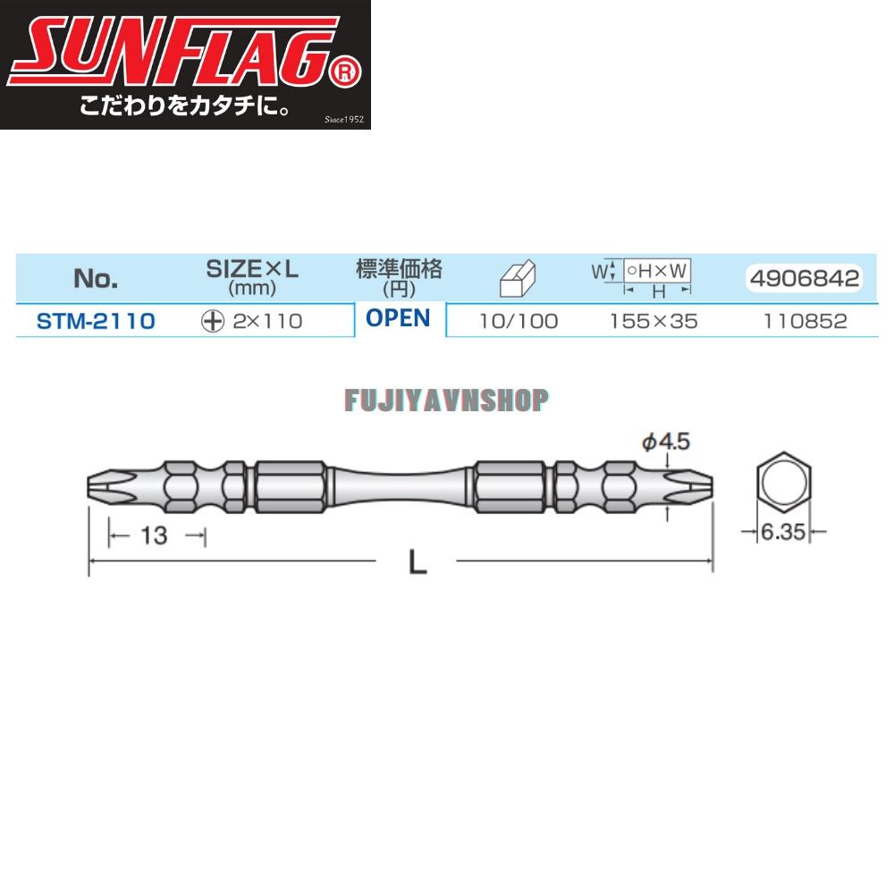Bộ đầu vít Sunflag STM-2110 (#2X110)