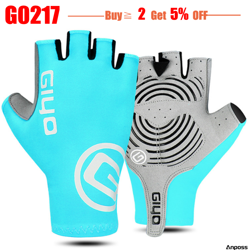 Găng Tay Xe Đạp Fingerless Ngón Xe Đạp Mùa Hè MTB Cycl Găng Tay Nam Nữ Cho Thể Thao Tập Gym Thể Hình Câu Cá Xe Đạp Huấn Luyện Giyo Color: G0317 Size: S