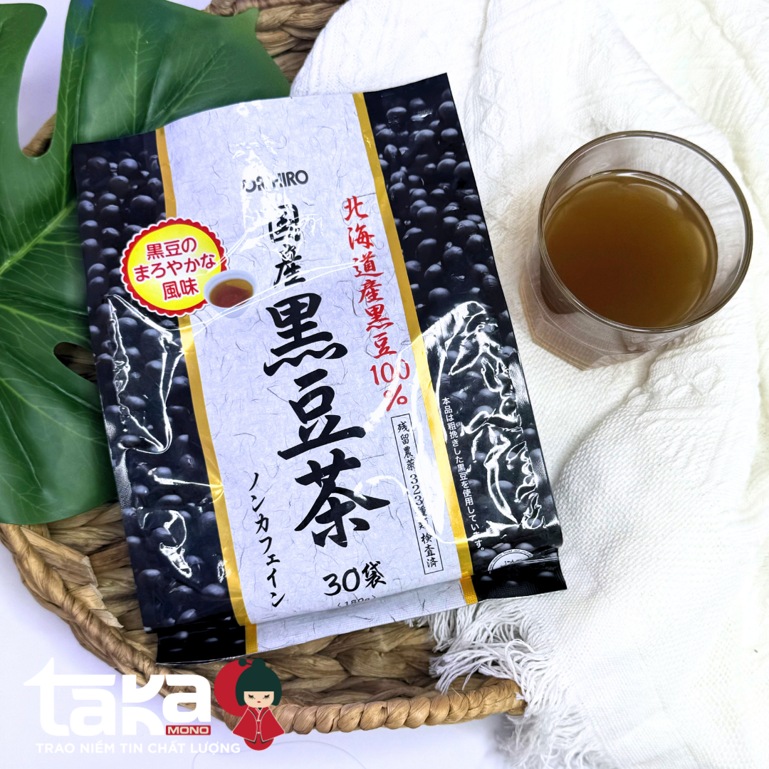 Trà đậu đen Orihiro Nhật Bản Hỗ Trợ Thanh Lọc Cơ Thể Làm Đẹp Da 30 gói