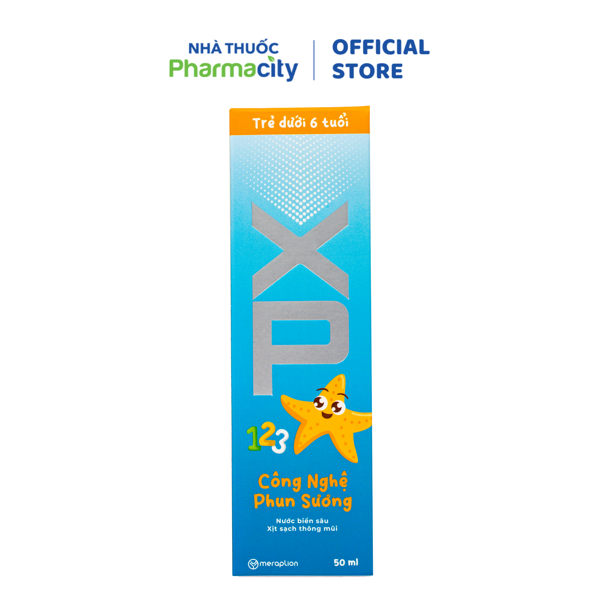 Dung dịch vệ sinh mũi XP cho bé dưới 6 tuổi (Chai 50ml)