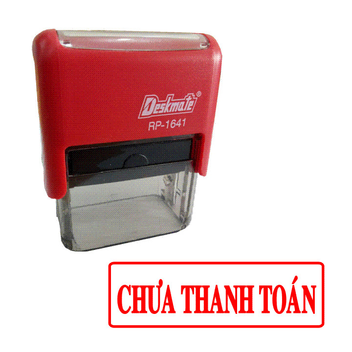 Con dấu liền mực Chưa Thanh Toán