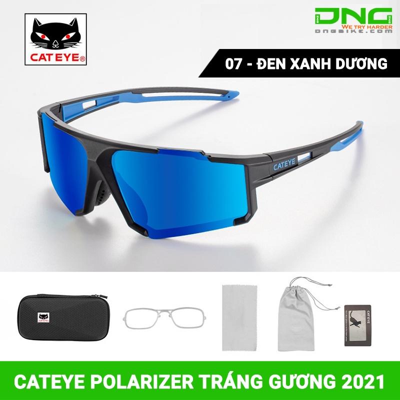 Kính xe đạp thể thao CATEYE POLARIZER tráng gương 2021