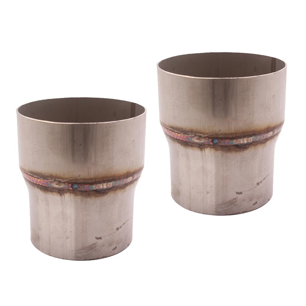 2 Pieces Mild Exhaust Pipe Reducer 3 Inch I.D. To 4 Inch O.D. Rustproof