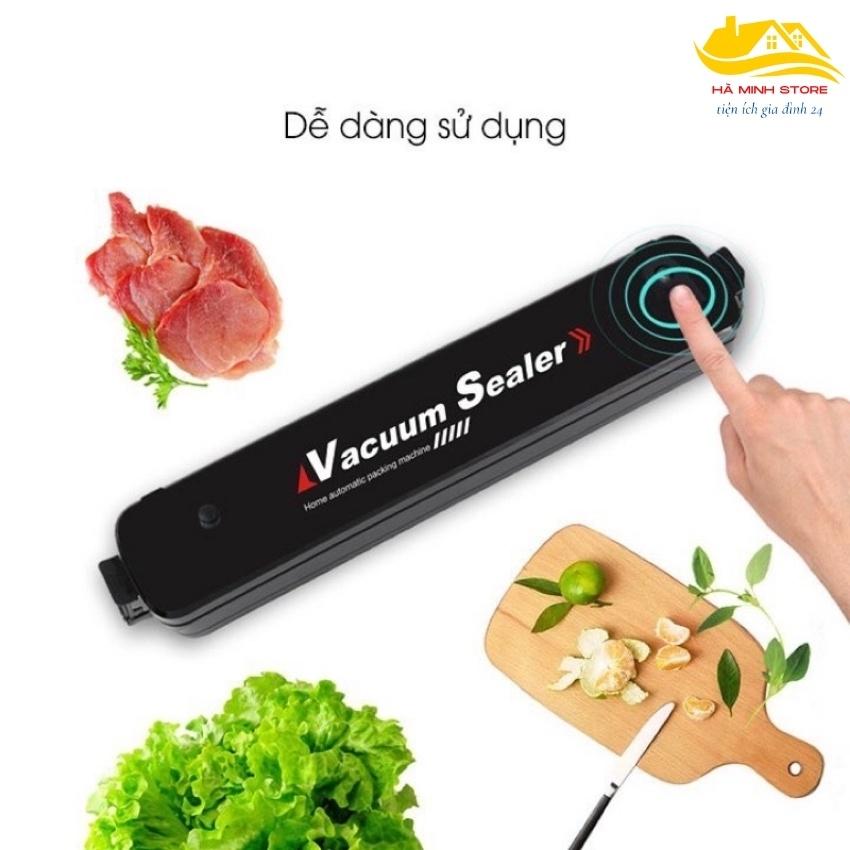 Máy Hút Chân Không Thực Phẩm, Kèm Hàn Miệng Túi Vacuum Sealer, Máy Hút Chân Không Gia Đình, Hút Chân Không