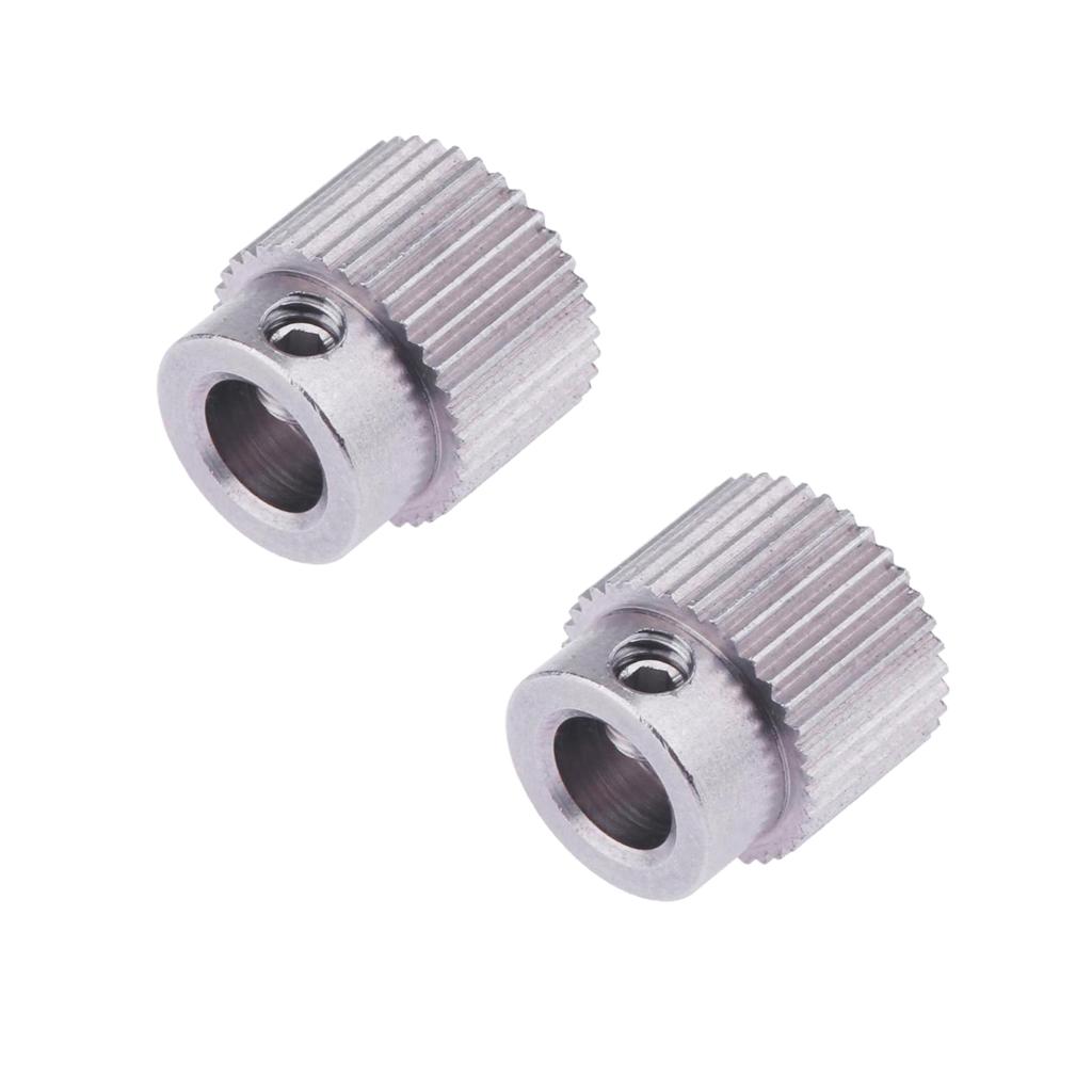 2Pcs 3D Printer Extruder Pulley 36  Bore 5mm Drive Gear .75mm