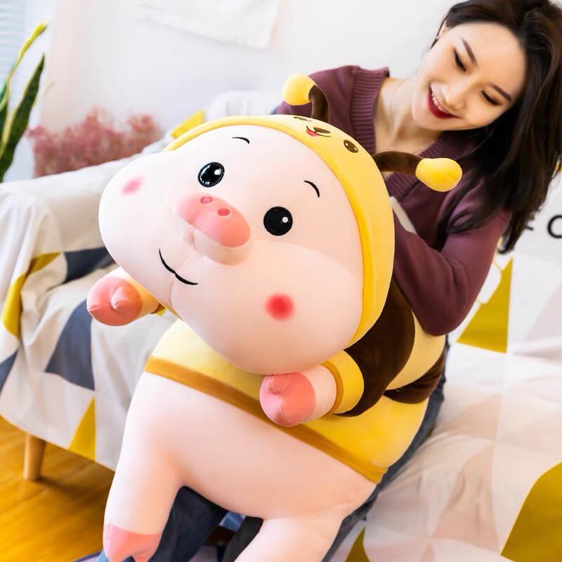 Gối ôm Heo Ong cute chất miniso cao cấp mềm mịn