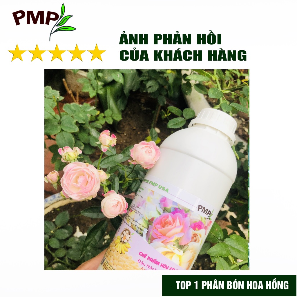 Phân Bón Hữu Cơ Combo đạm cá Hyfish &amp; Phân đậu nành Soymic PMP cho Hoa Hồng