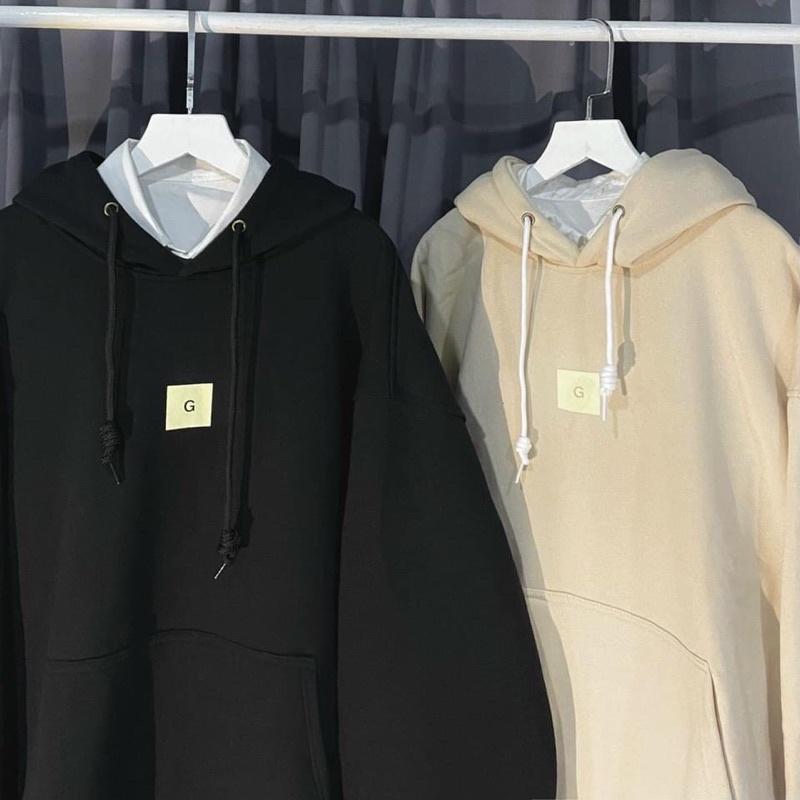 Áo hoodie nỉ lót bông tag G unisex