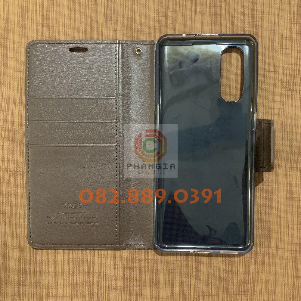 Bao da dành cho Oppo Find X2 chất liệu sang trọng, bảo vệ mặt lưng, có ngăn đựng thẻ cực tiện lợi