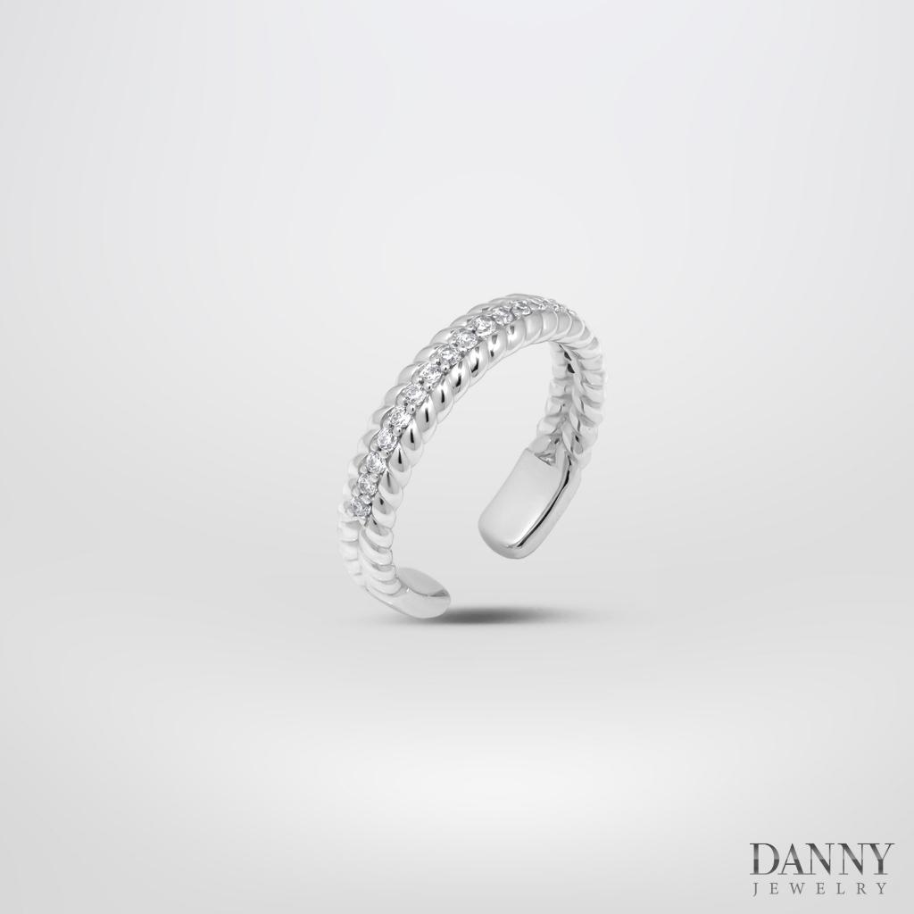 Nhẫn Nữ Danny Jewelry Bạc 925 Xi Rhodium Đính Đá CZ N0114