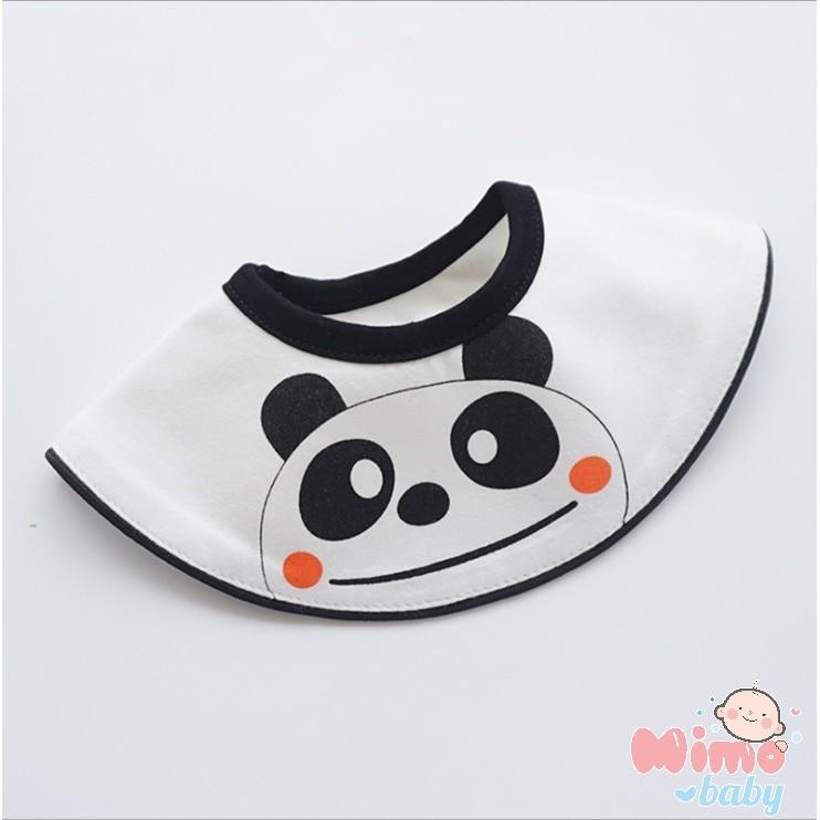 Yếm tròn xoay hình thú cho bé, cotton 100%, style Hàn quốc cho bé.
