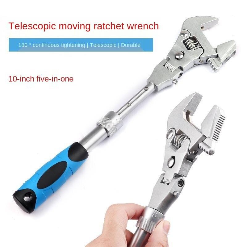 Cờ Lê 10 Inch Tay Cầm Có Thể Điều Chỉnh Xoay 180 Độ Dùng Để Sửa Chữa Xe Hơi/Xe Máy