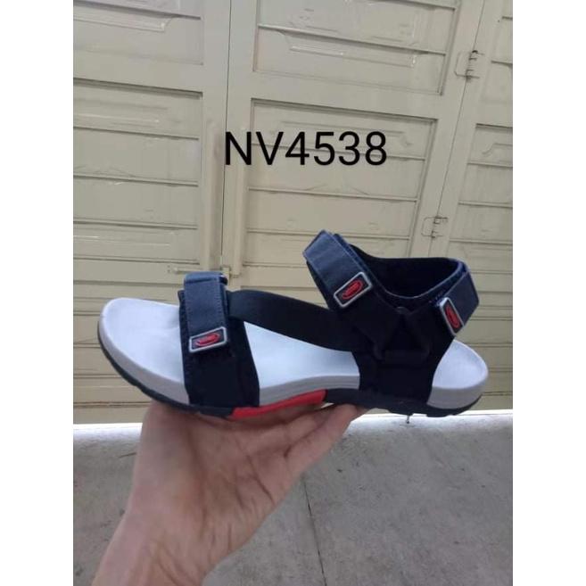 Giày Sandal Nam VENTO kiểu unisex quai chéo đế chống trơn NV4538 Xám Đế Đen