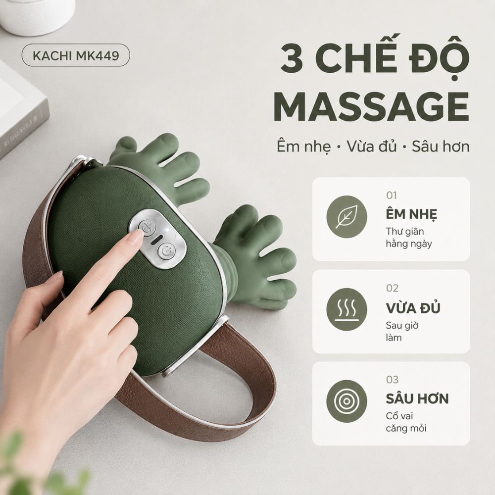 Máy Massage Cổ Vai Gáy Kachi MK449 - Giải Pháp Thư Giãn Hoàn Hảo - Hàng chính hãng
