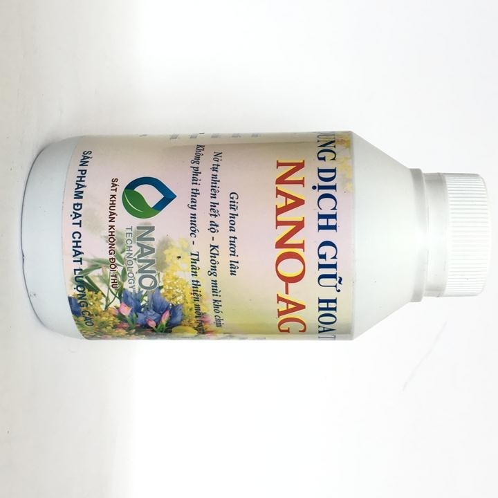 Dung Dịch Giữ Hoa Tươi Lâu Nano-Ag Dung tích 400ml