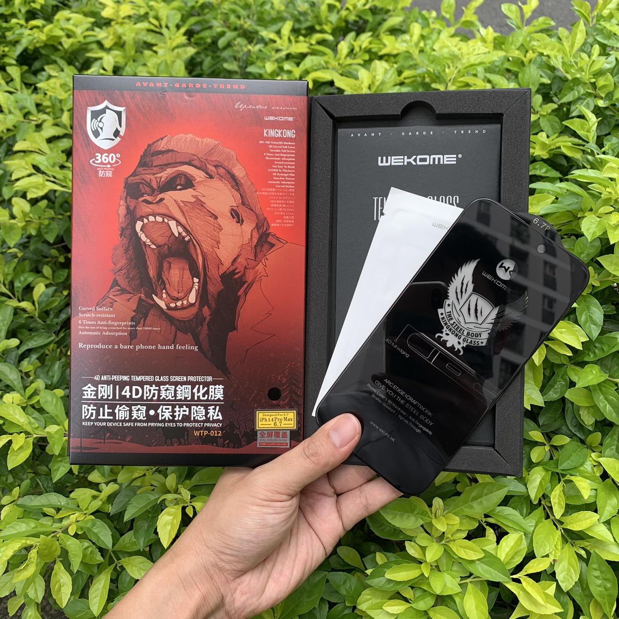 Kính Cường Lực Chống Nhìn Trộm KingKong Dành Cho iPhone – Full Hộp – Dán Full Màn – Hàng Chính Hãng – 14ProMax 6,7