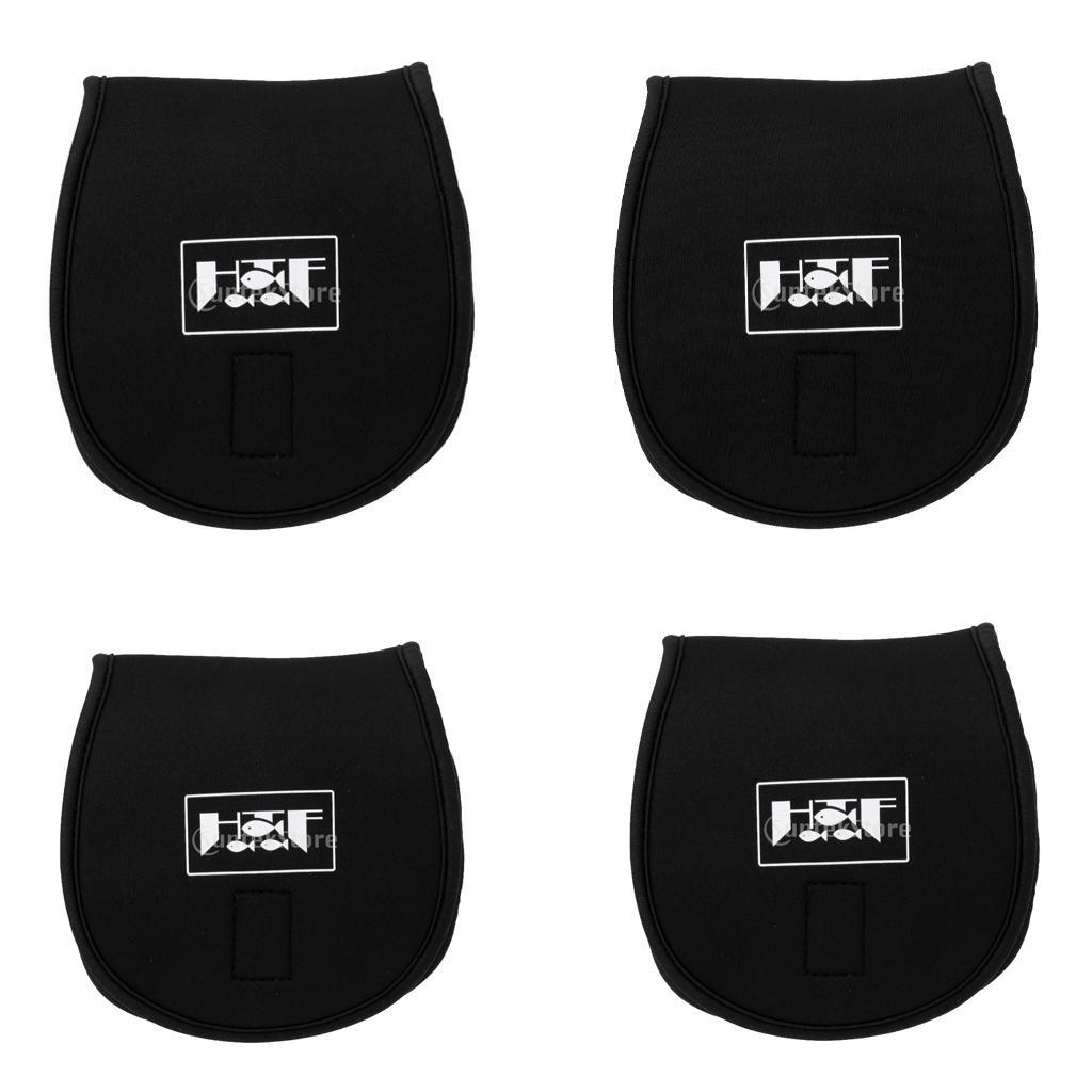 4x Neoprene Spinning Reel Pouch Fishing Reel Bag Wheel Protective Case M XL