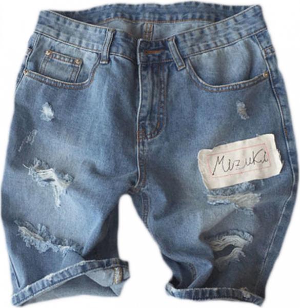 Quần short jeans nam vá rách QSJN01