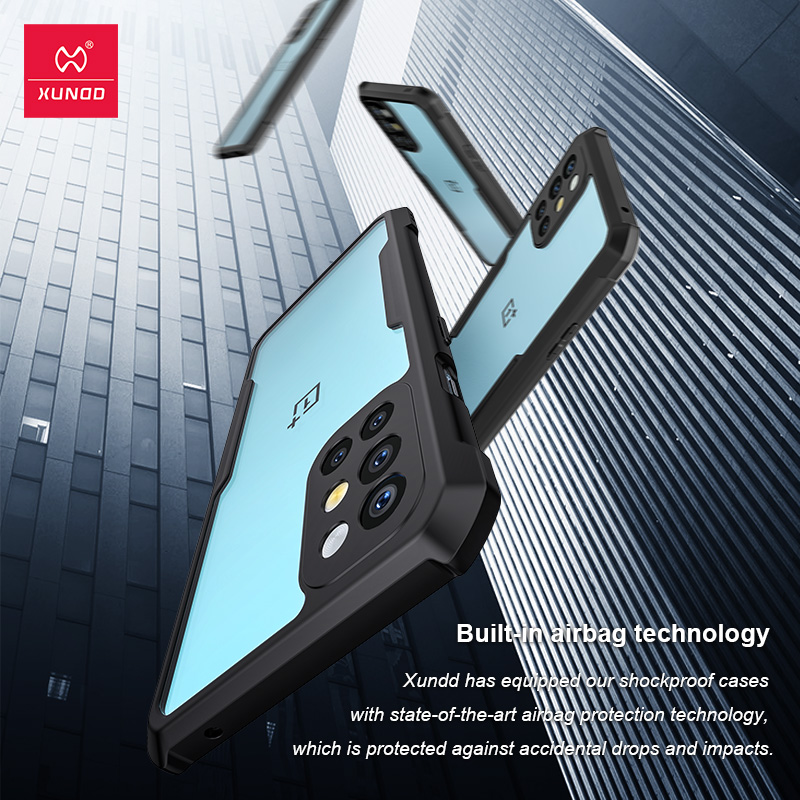 Ốp lưng dành cho Oneplus 9R trong suốt chống sốc XUNDD, chống va đập, bảo vệ camera, siêu bền bỉ - Hàng nhập khẩu