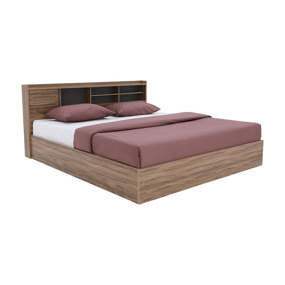 [ Miễn Phí Vận Chuyển & Lắp Đặt ] Giường ngủ đơn 1m6 CO-SPENCER bằng gỗ công nghiệp cao cấp, màu gỗ tự nhiên sang trọng, kết hợp kệ đầu giường | Index Living Mall - Phân phối độc quyền tại Việt Nam