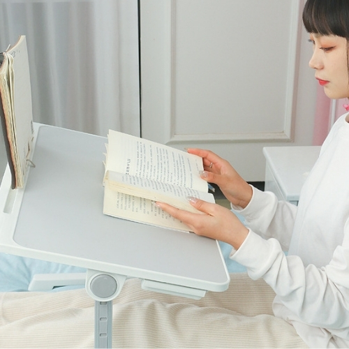 Bàn ngồi giường thông minh gấp gọn có ổ sạc