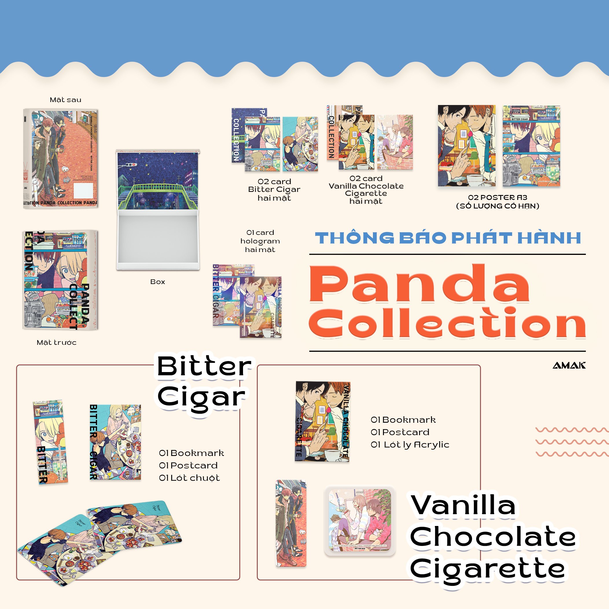 [Manga] Boxset  Panda (Bitter Cigar + Vanilla Chocolate Cigarette)