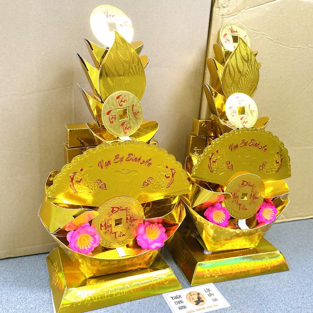 Vang Quạt Thu Hút Tài Lộc Trưng Bàn Thờ Gia Tiên Ngày Tết Hằng Năm - Nhang Đèn Thiên Lộc