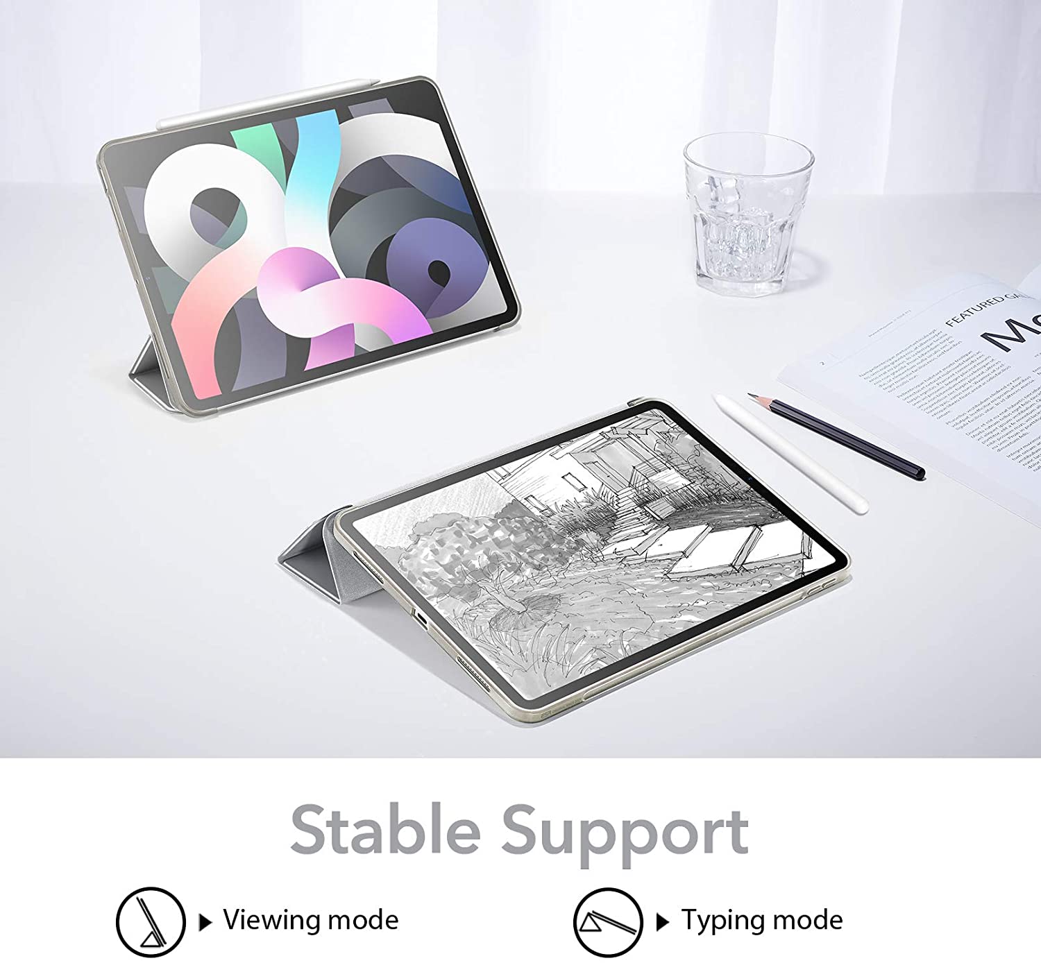 Bao Da Dành Cho iPad Mini 6 ESR Rebound Slim Smart Case - Hàng Nhập Khẩu