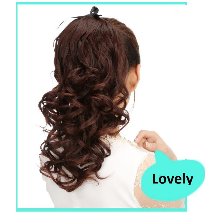 Tóc cột xoăn 40cm C127