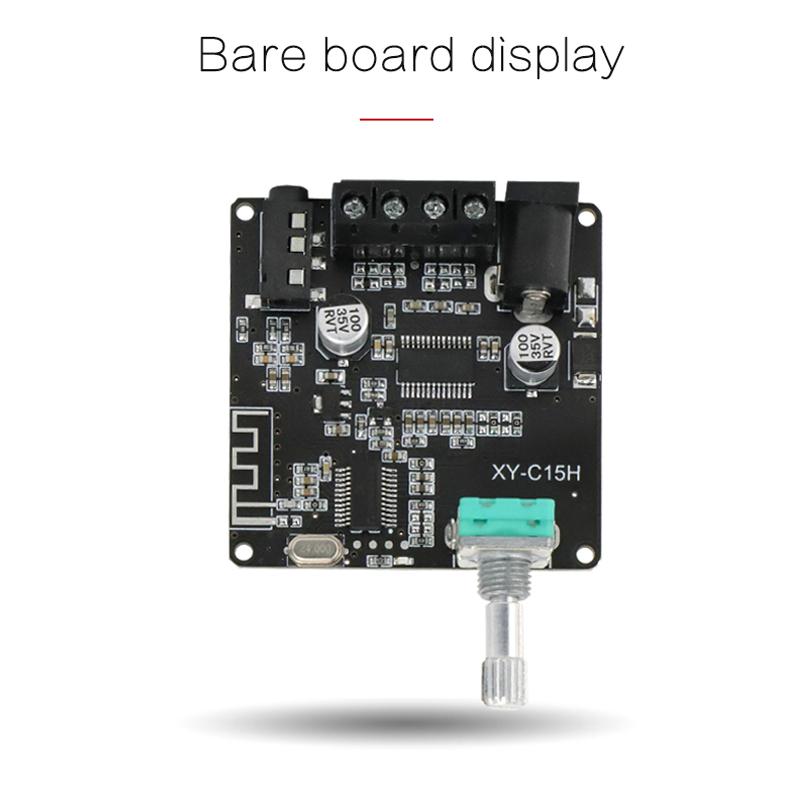 20W 8OHM Bộ khuếch đại công suất loa âm thanh tương thích Bluetooth Lớp D DIY Di động 2.0 HIFI SYST Color: Speakers C15H 24V2A