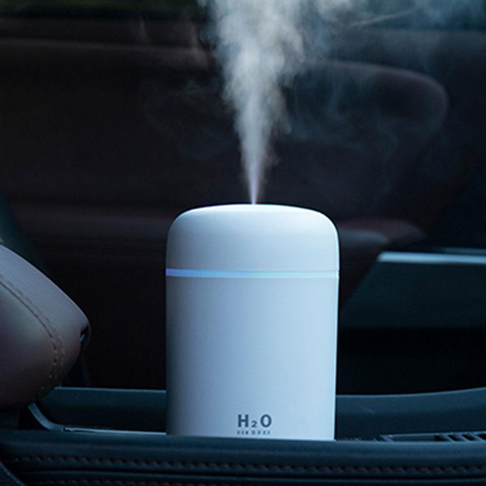 Máy Phun Sương Tạo Ẩm Không Khí 300Ml Siêu Âm Tinh Máy Khuếch Tán Tinh Dầu USB Thoáng Mát Phun Sương Tạo Máy Lọc Xông Phòng Cho Xe Hơi Tại Nhà