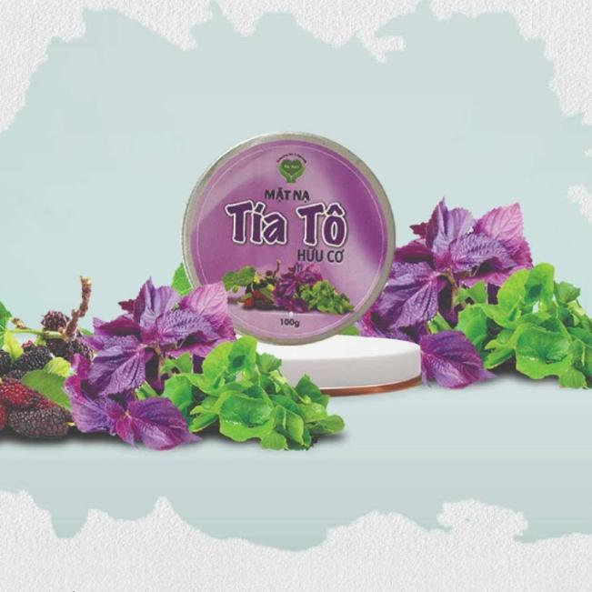 Mặt Nạ Tía Tô Hữu Cơ Mẹ Ken 100 Gram